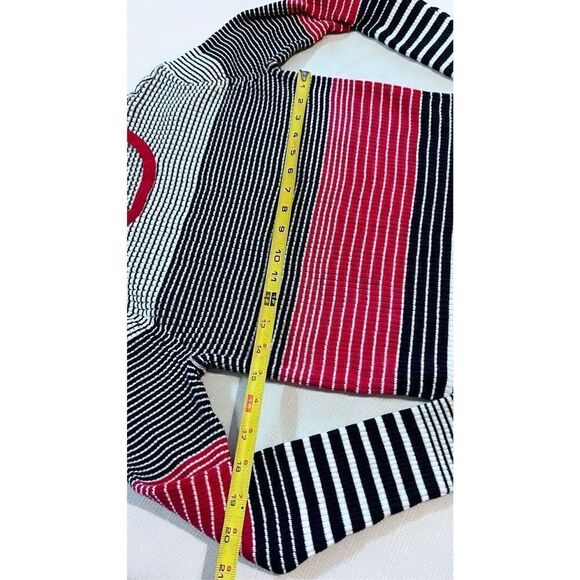 Tommy Hilfiger Women's Striped Rib Knit Long Sleeve Sweater Multi-Color Sz Large - Picture 7 of 10